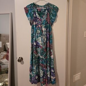 NWT Rails Floral Midi Dress, Size Large